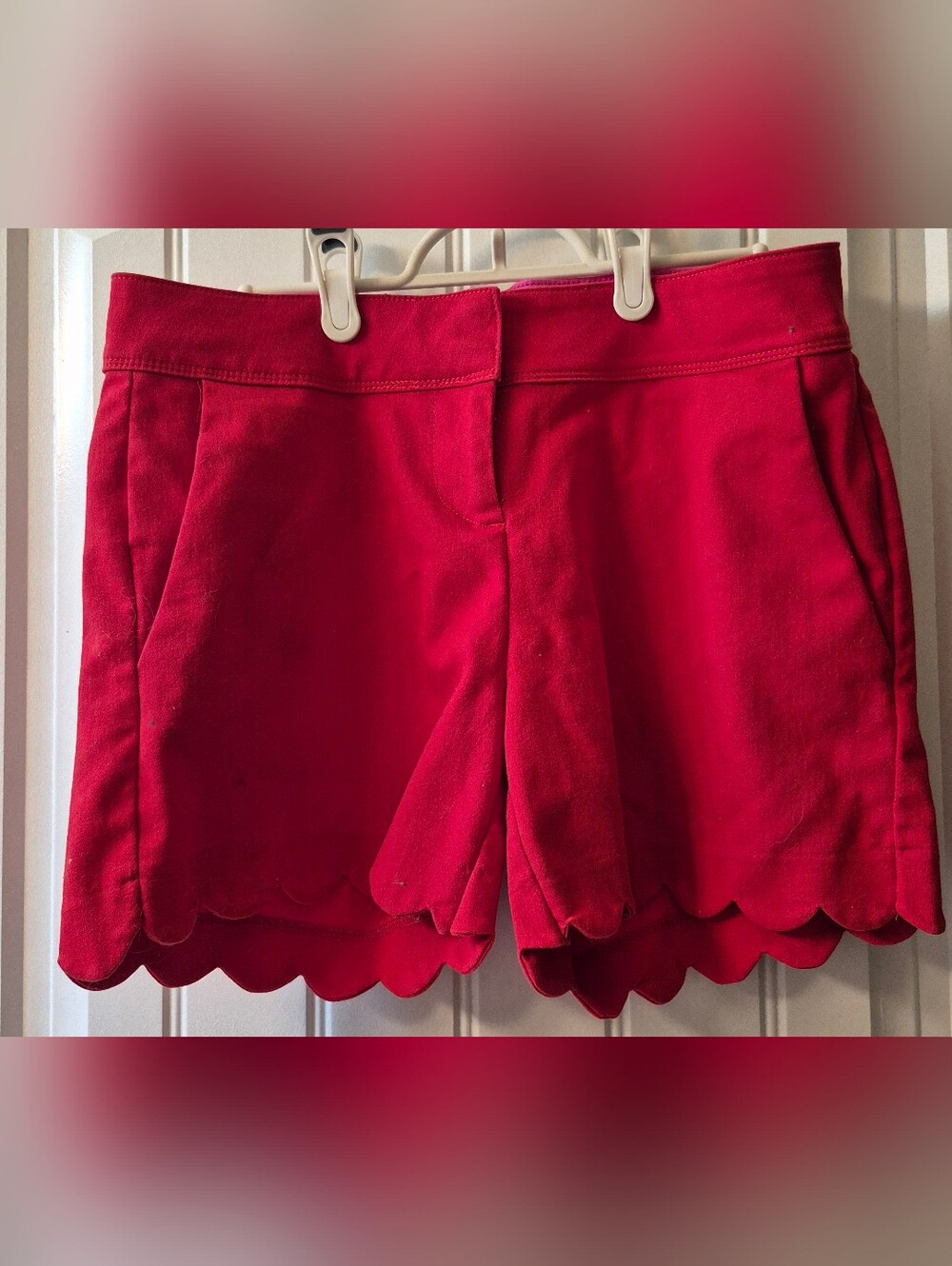🏷Womens Red Isaac Mizrahi Shorts Size 4